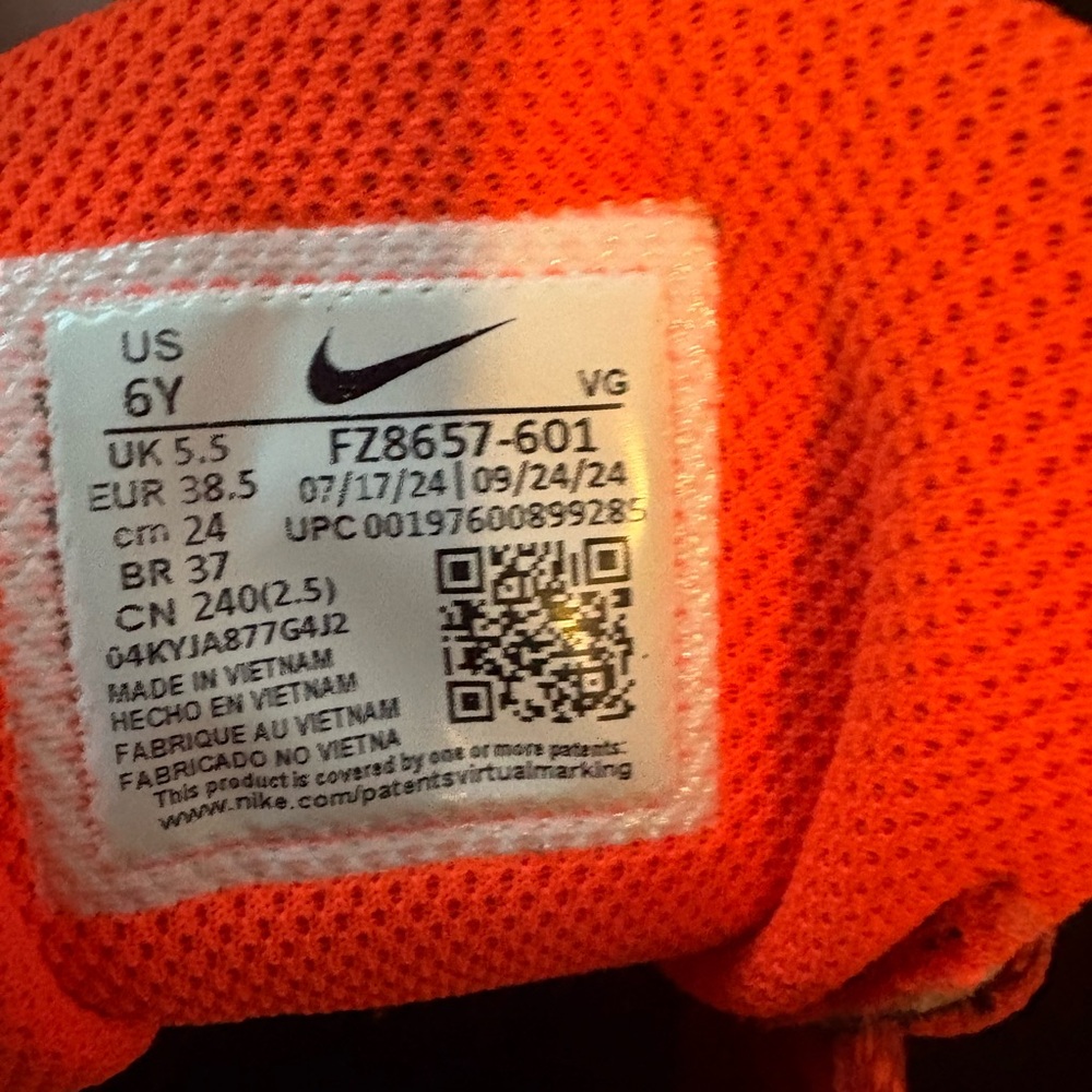 Nike Kids Red Graphic NIKE Huarache baseball cleats size Y6 - Picture 6 of 7